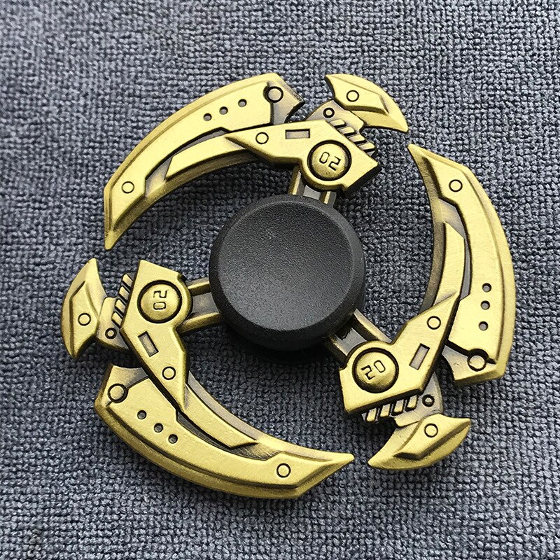 Fidget Spinner Brass Color Zinc Alloy Metal Exterior Smoothstress reliever Toys For Children Adult: 09