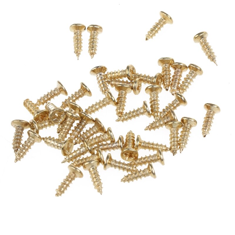 100 stuks gouden kleine d-ring schilderijhangers met schroeven, driehoekige ringhangers