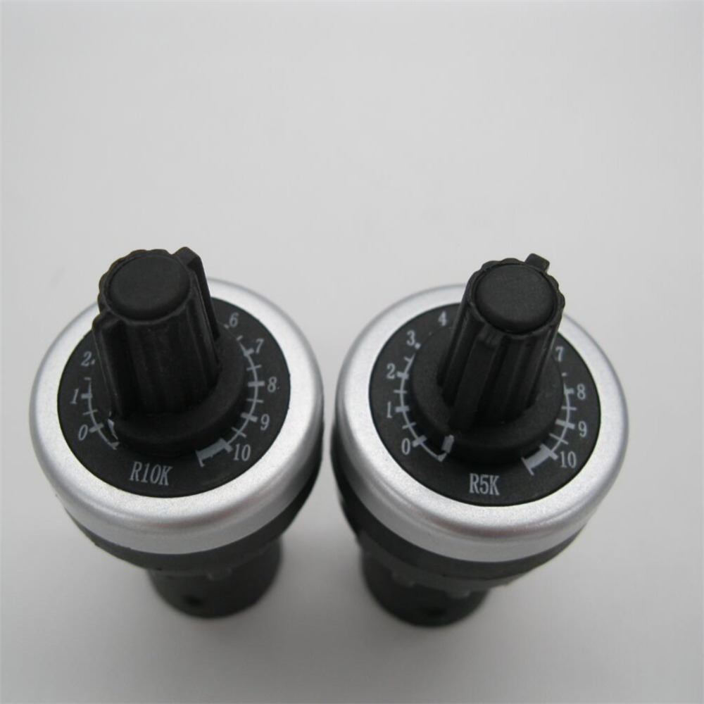 LA42DWQ-22 10K Ohm 22mm Diameter Variable Speed Drive Potentiometer vsd pot Converter Governor Inverter Resistance Switch 10K