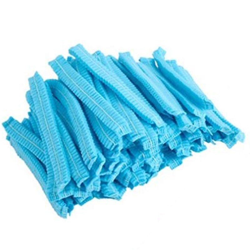 100 PCS-21 Inch- Disposable Hairnets Cap Hair Nets Hair Covers Head Caps Hair Cover Net Bonnets for Food Service,Kitchen,Cooking: Default Title