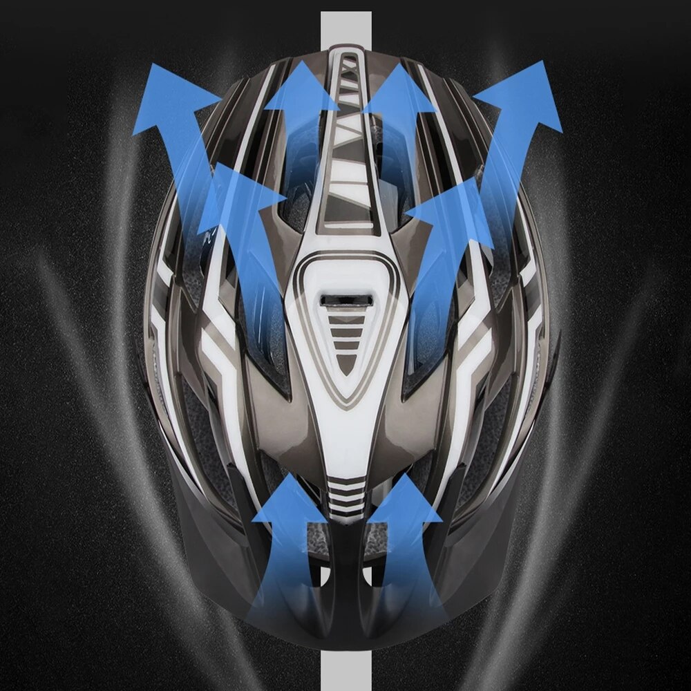 NEUE Fahrrad Helm LED Licht Wiederaufladbare Intergrally-geformt Radfahren Helm Berg Straße Fahrrad Helm Sport Sicher Hütte Für Mann