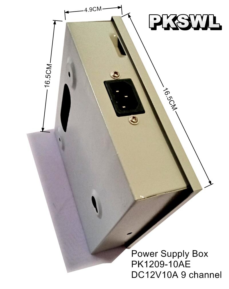 DC12V 10A 9 way 9 channel CCTV power supply box power distribution box for CCTV camera