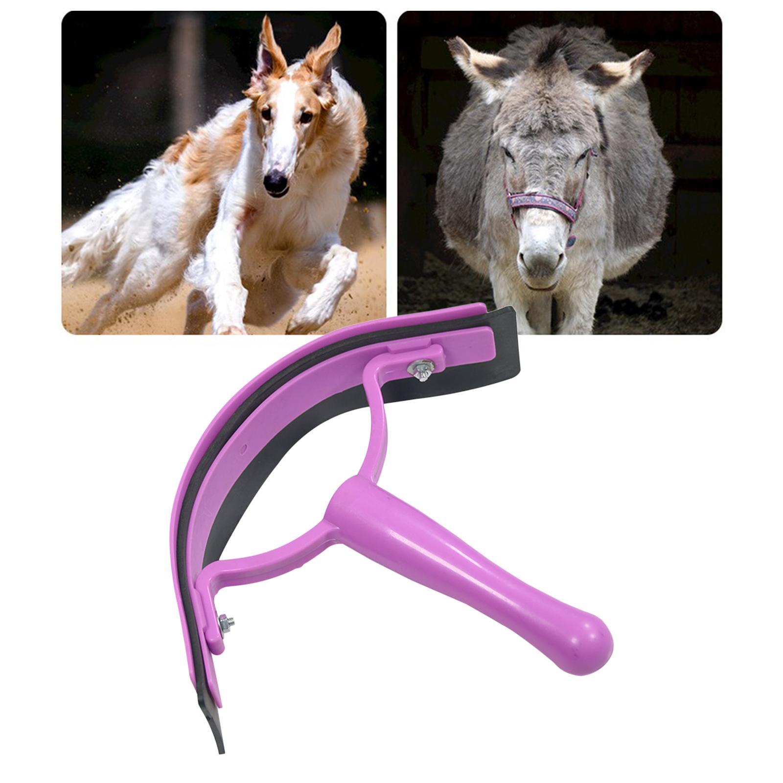 Racloir à sueur en caoutchouc, toilettage cheval, raclette en caoutchouc, nettoyage des cheveux: Plastic