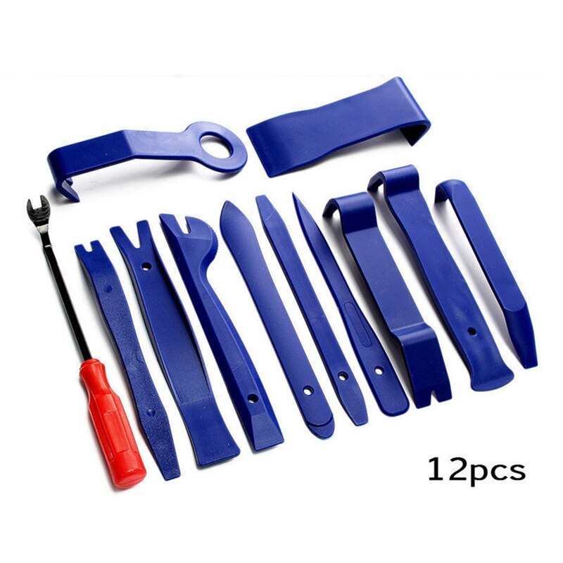 Car Body Repair Tool 12PCS/SET Auto Radio Portable Mechanics Automobile Dent Puller Removal Installer Spotter Pry Tools