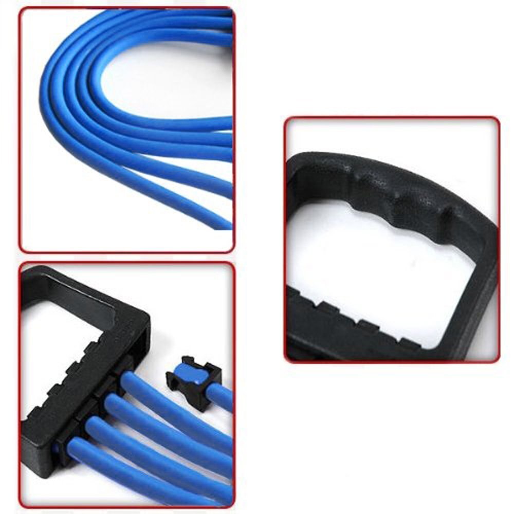 Draagbare indoor sport borst expander puller sterke weerstand kabel band puller fitness oefening verwijderbare 5 latex yoga tube