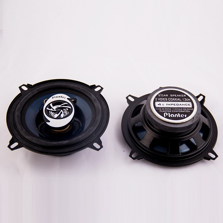 Altavoz de gama completa Coaxial de tres vías de 5 pulgadas, altavoz de coche, tipo delgado, 4 ohm, 300W, diámetro: 130mm, 2 uds por lote
