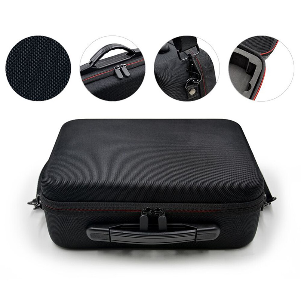 Bolso de mano impermeable negro de un solo hombro de PU para DJI Mavic Air