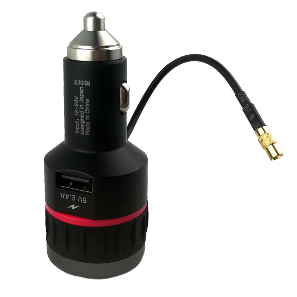 Universal Car Radio DAB+ Radio Tuner Digital Broadcasting Receiver with FM Transmitter Converter Plug Antenna Kit: Default Title