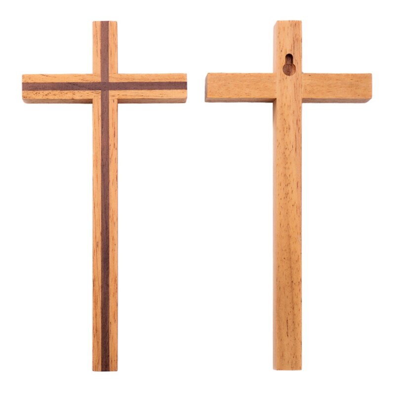 Handgemaakte Houten Kruis Christus Ornamenten Muur Opknoping Tafel Cross Voor Thuis Altaar Kapel Kerk Decor