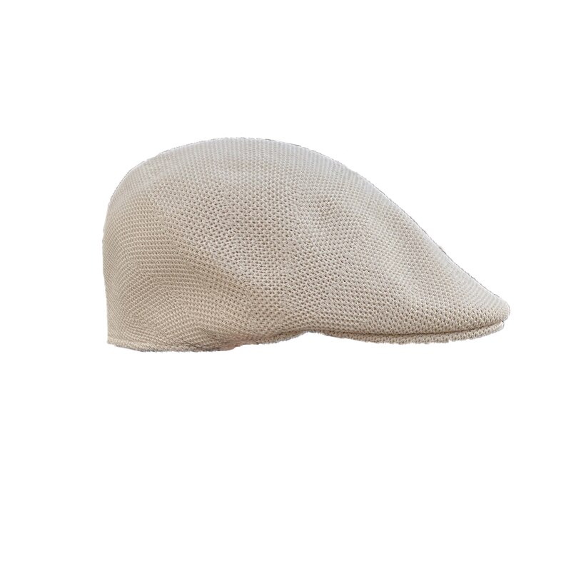 Sombrero de boina para mujer, sombrilla malla hacia adelante, versión coreana de sombrero de paja salvaje antidesgaste, gorra pequeña de cara retro