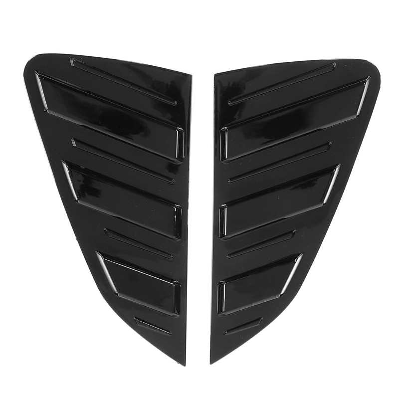 Side Window Louver Black ABS Plastic Rear Window Shutter Dustproof for Modification