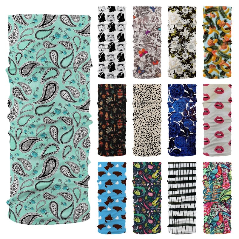 Men Women Seamless Magic Scarf Outdoor Sports Headwear Face Dust Mask Bike Cycling Balaclava Neck Tube Warmer Bandanas Head Wrap