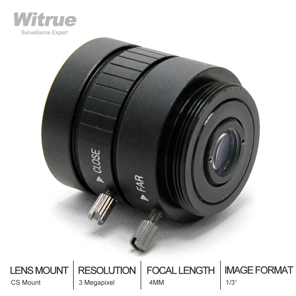 Hd Cctv Lens 3 Meagapixel Cs Mount 4Mm F1.4 Formaat 1/2 Voor Beveiligingscamera &#39;S