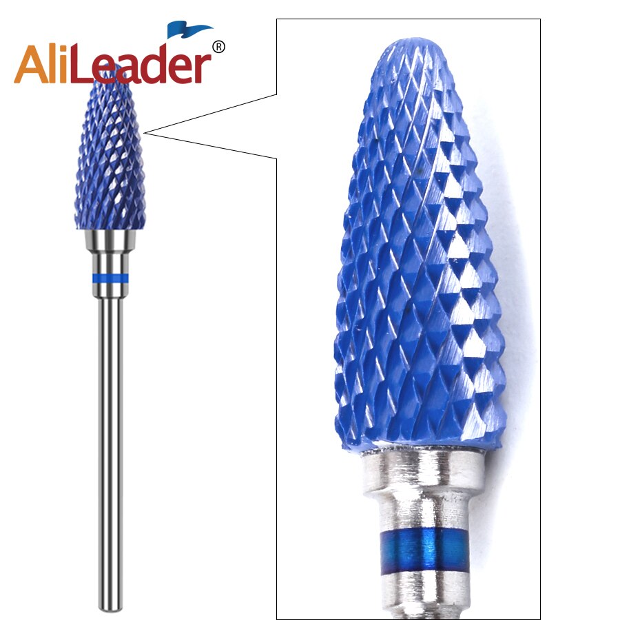 Alileader Ceramic Diamond Nail Drill Bits Set For Drill Machine Manicure Pedicure Acrylic Nail Polishing