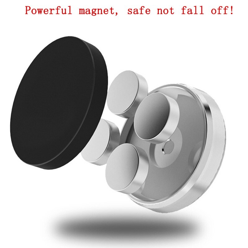 Round Magnetic Phone Holder in Car Stand Magnet Cellphone Bracket Car Magnetic Holder for Phone for Samsung iPhone 12 Pro Max