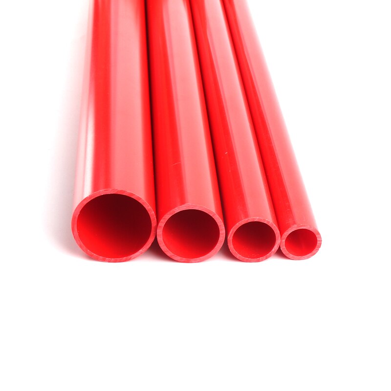 50cm PVC Rohr Stecker Außerhalb Dia20 ~ 50mm Rot UPVC Rohr für Aquarium Aquarium Lieferungen Garten bewässerung PVC Stecker