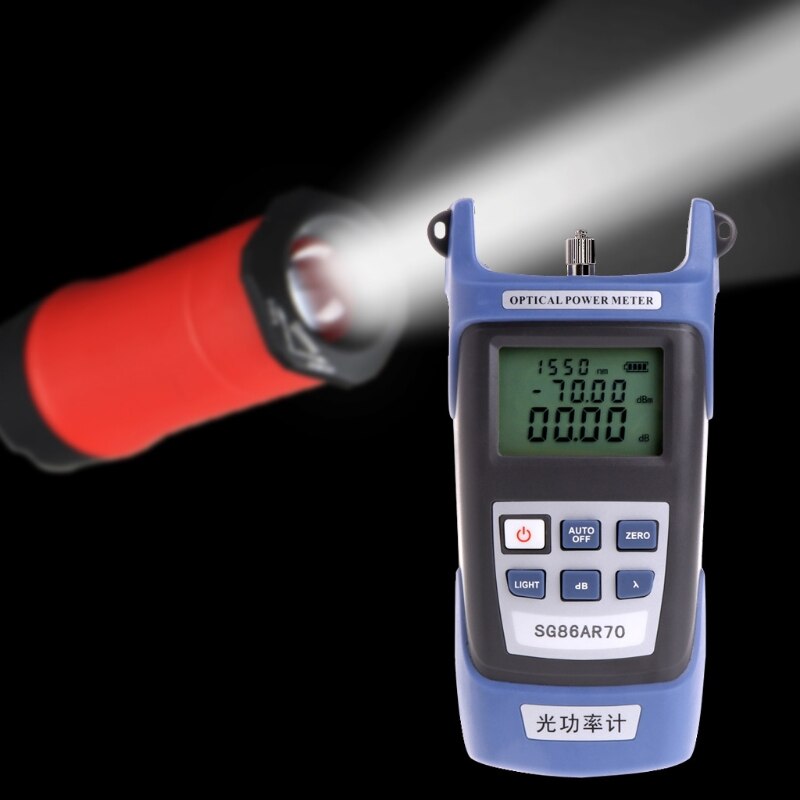 High Precision Optical Power Meter Fiber Testing Tools Wiring Light Decay Tester