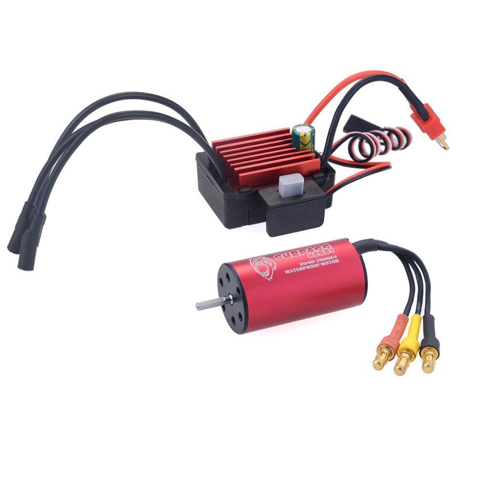 SURPASS HOBBY Combo 2040 3900KV Brushless Motor w/ 35A ESC + S0017M 17G Digital Servo for HSP Tamiya Axial 1/16 1/18 RC Car: motor esc