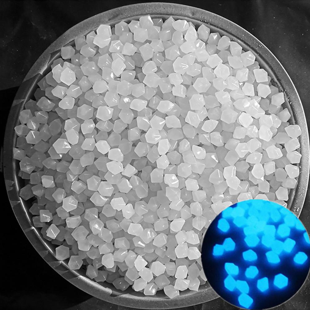 500Pcs Luminous Pebble Glowing Artificial Stone Glow in Dark Rhombus Luminous Rock	Fish Tank Decoration декор для аквариума