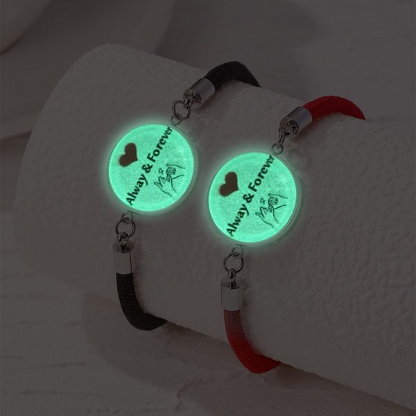 Bracelets de Couple lumineux romantique soleil lune pour femmes et hommes, corde tressée à la main, Bracelet assorti, bijoux de saint valentin: Couleur or
