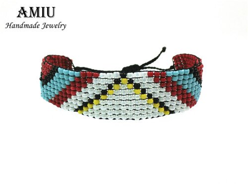 UGA-AMIU Artesanal Pulseiras Da Amizade Hippy Semente Beads Cruz Pulseira de Corda Artesanal Brasileiro Para Mulheres Homens Dropshipping: A7