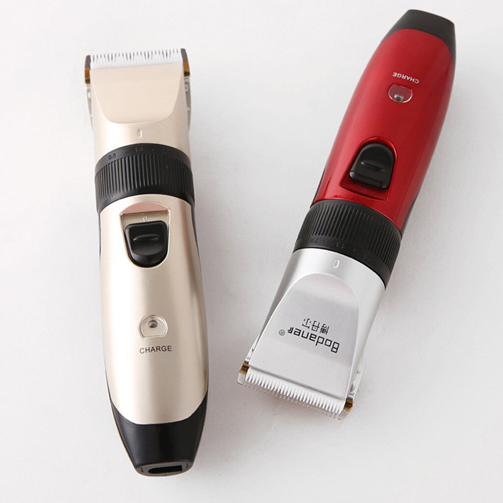 Profissional à prova dwaterproof água metal máquina de cortar cabelo elétrico sem fio grooming haircut portátil recarregável máquina de corte de cabelo