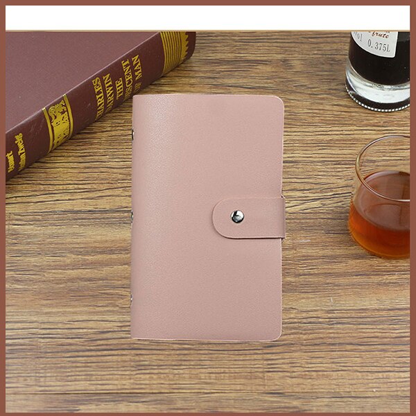 Business Card Holder Black 156 Bank Women&Men Card Bags Name Id Business Leather Credit Card Case Card Holder Ls8916fb: Pink