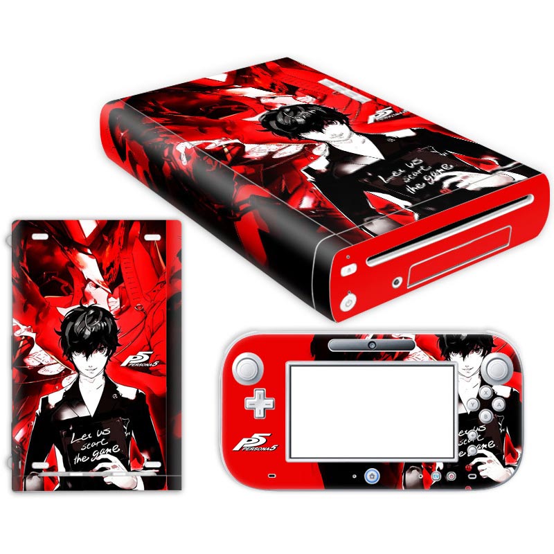 For W ii U Console Cover with Remotes Controller Skins For Nintend w ii u sticker for w ii u skin: TN-WiiU-0401