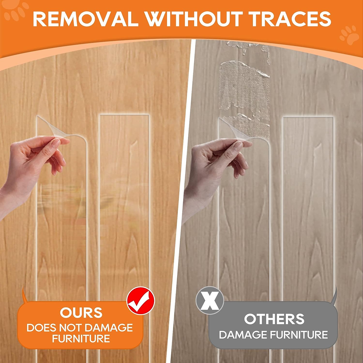Door Protector Anti-Scratch Guard for Furniture and Wall, Door Scratch Shield for Dog and Cat Clawing, Scratching