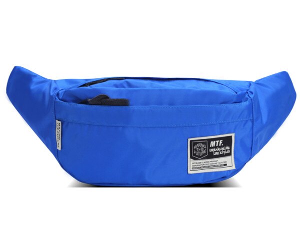 Solide concis unisexe sacs de poitrine tendances de rue unique sac de messager Oxford étanche voyage sac à bandoulière hommes Daypacks 4 couleurs: Bleu