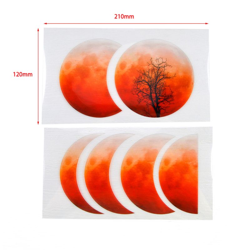Starry Lunar Eclipse Resin Mold Astronomy Crescent Moon Phases Silicone UV Resin Casring Mold Moon Plant diy Craft Tools