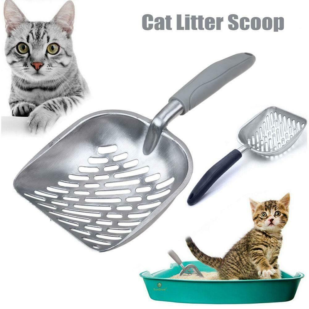 Cat Dogs Litter Spade Metal Waste Scooper Poop Pet Sand Shovel Cleaning Tools
