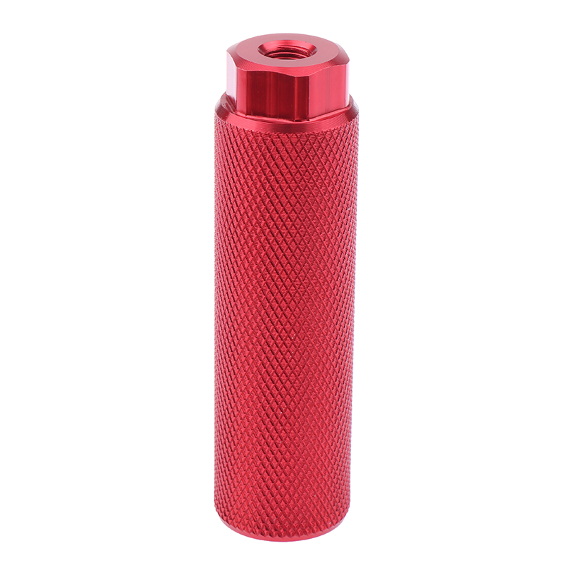 1 Uds. Clavija acrobática de pie de aleación para bicicleta BMX, clavijas de bicicleta con ejes de 3 y 8 pulgadas, clavijas de apoyo de plomo antideslizantes, accesorios para bicicleta: Rojo