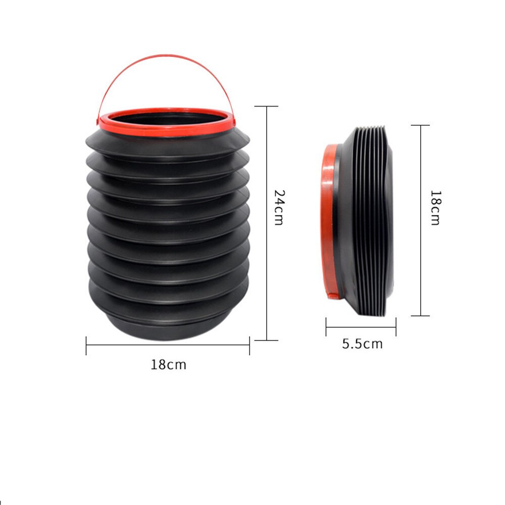 4L Car wash bucket car folding collapsible Camping fishing bucket of high container storage box Household trash can