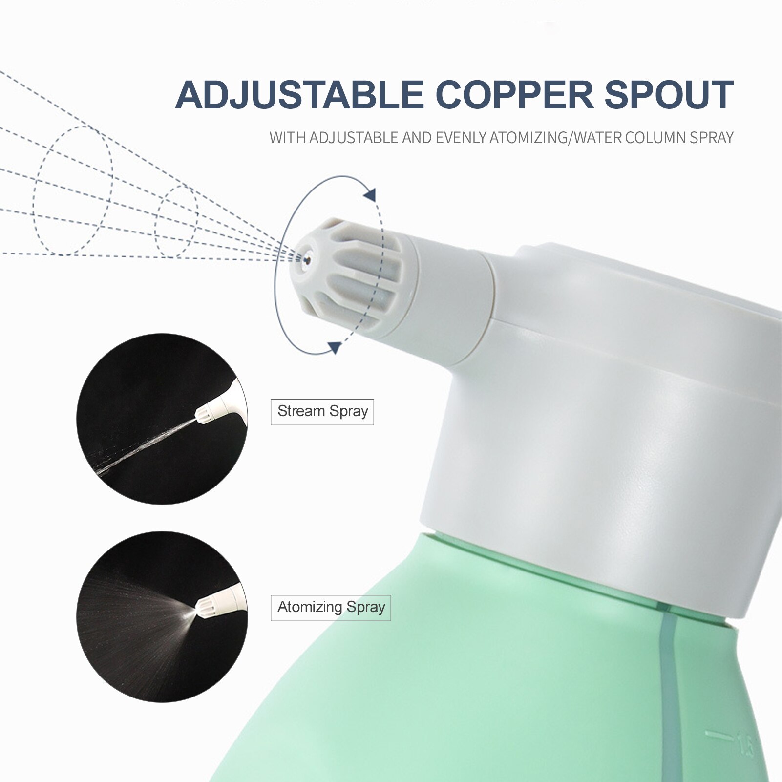 1.5L Electric Garden Sprayer Automatic Plant Mister Spray Bottle for House Flower Indoor Handheld Watering Can Spritzer Tool