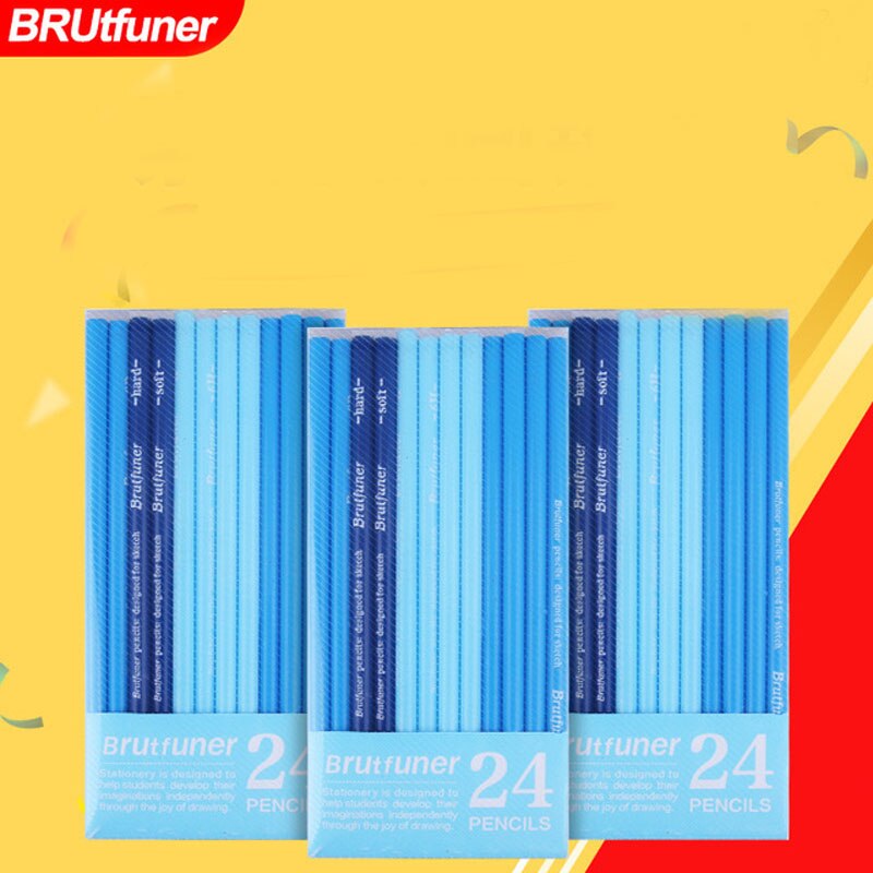 24 pc kolpennor set skissa kol ritning penna mjuk medelhård målning pennor konst höjdpunkt skiss kol penna