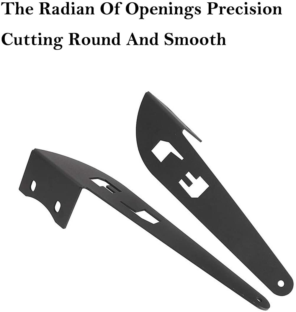 Upper Windshield Mounting Brackets Roof Rack 52" Straight Curved LED