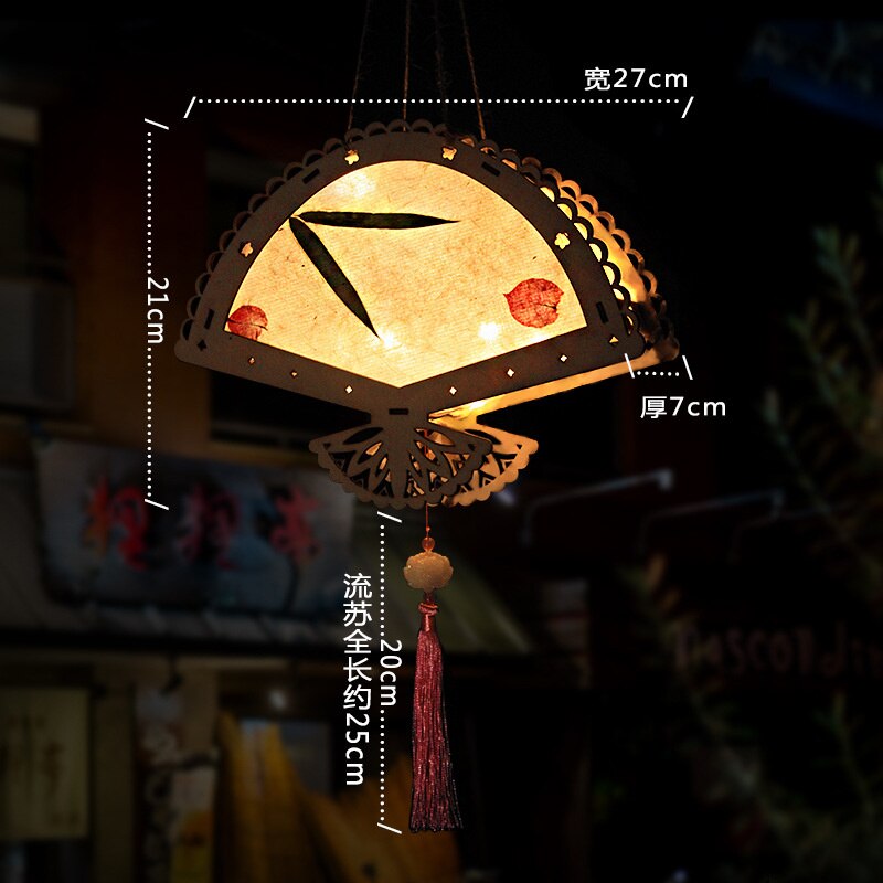 DIY chiński latarnia pałac w stylu Retro przenośny kwiat światła lampy Party świecące latarnie na Mid-Autumn Festival prezent: R