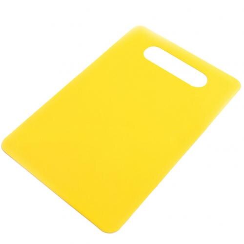Plastic Snijplank Voedingsmiddelen Classificatie Boards Buiten Camping Groente Fruit Vlees Brood Snijden Hakblokken: YELLOW