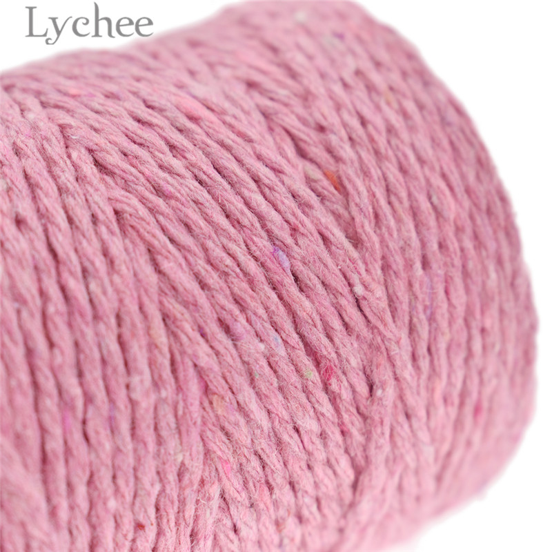 Lychee Life 100 Yards 2mm Colorful Cotton Thread High Ouality Sewing Thread DIY Sewing Accessories For Jeans Clothes Curtain