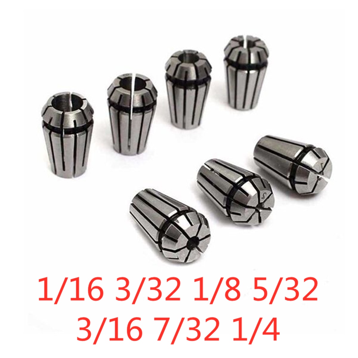 5 Pcs ER11-A Collet Clamping Nut, M14 Collet Clamping Nuts For CNC - View #9