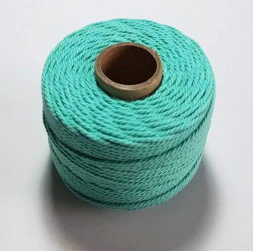 Cuerda colorida 100% de algodón, 80 m/rollo de hilo de macramé, hilo para , embalaje, , decoración de boda, accesorio DIY: Latón envejecido