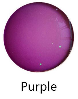 Anti Blue Ray & Photochromic Gray Brown Pink Purple Blue Series 1.56 1.61 Prescription Glasses Lenses For Myopia: Myopia Purple / 1.56