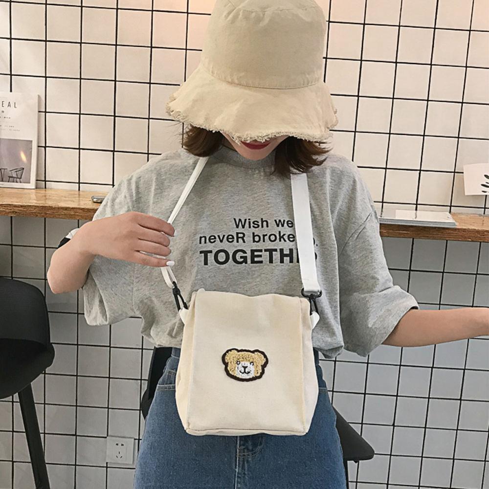 Frauen Nette Quadrat Handtasche Vielseitig Bär Bote Tasche Damen Tasche Brusttasche Schulter Tasche Crossbody Für frauen