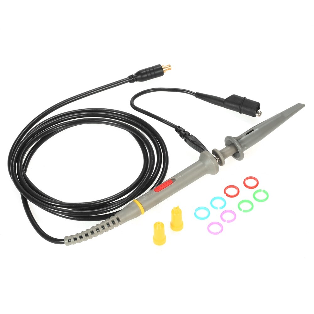 1X 10X 60MHz High Precision MCX Oscilloscope Probe Alligator Clip Test Probe for DSO Nano Quard Portable Digital osciloscopio