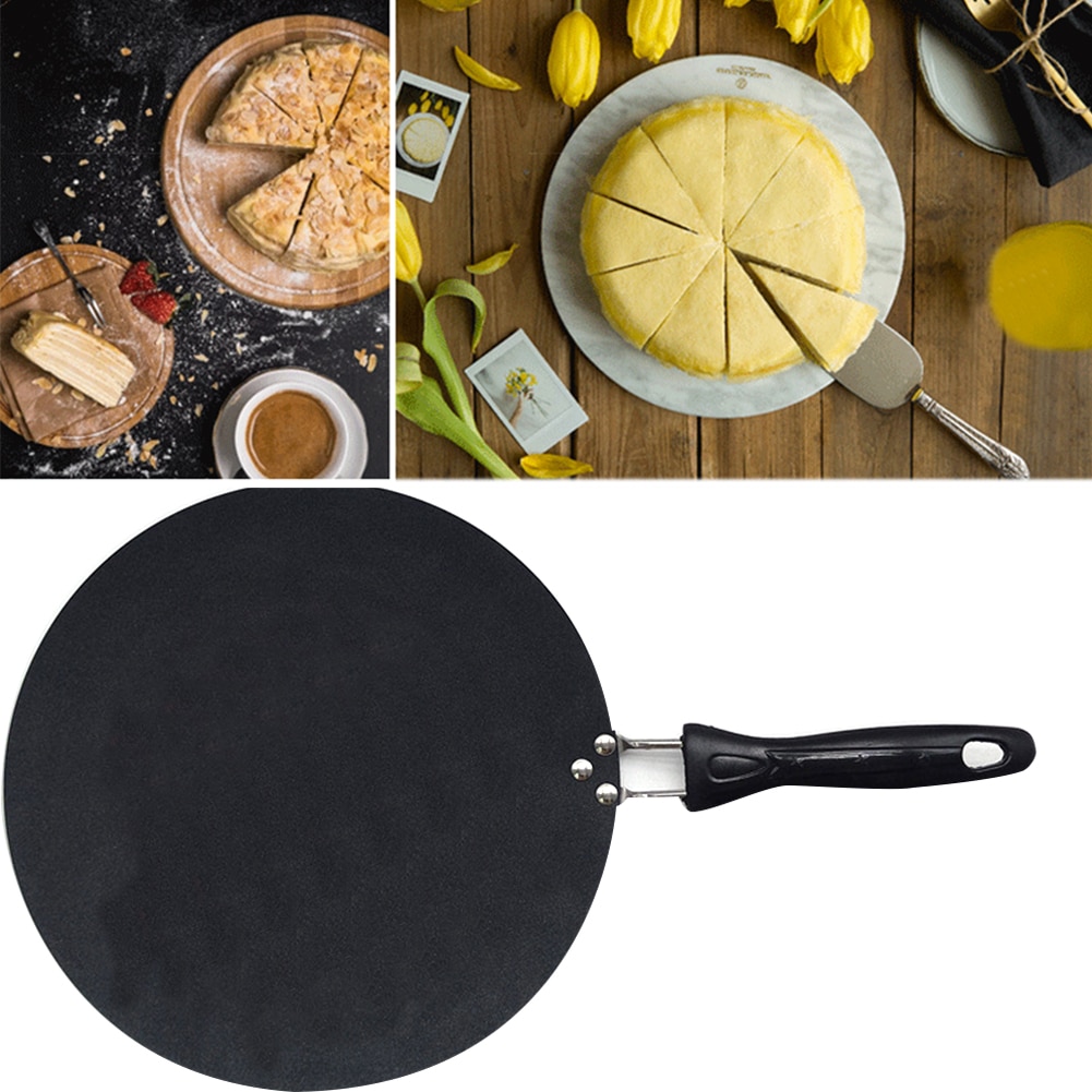 Cocina de Base plana freír Cocina de Inducción sartén para pancakes para hornear herramienta no Stick accesorio de cocina triturado pastel engrosada tortilla