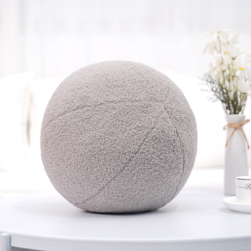 Baby Pillow Nordic Ball Pillow Studio Photography Prop Sofa Cushion Children's Room Decoration Doll P2: Blue