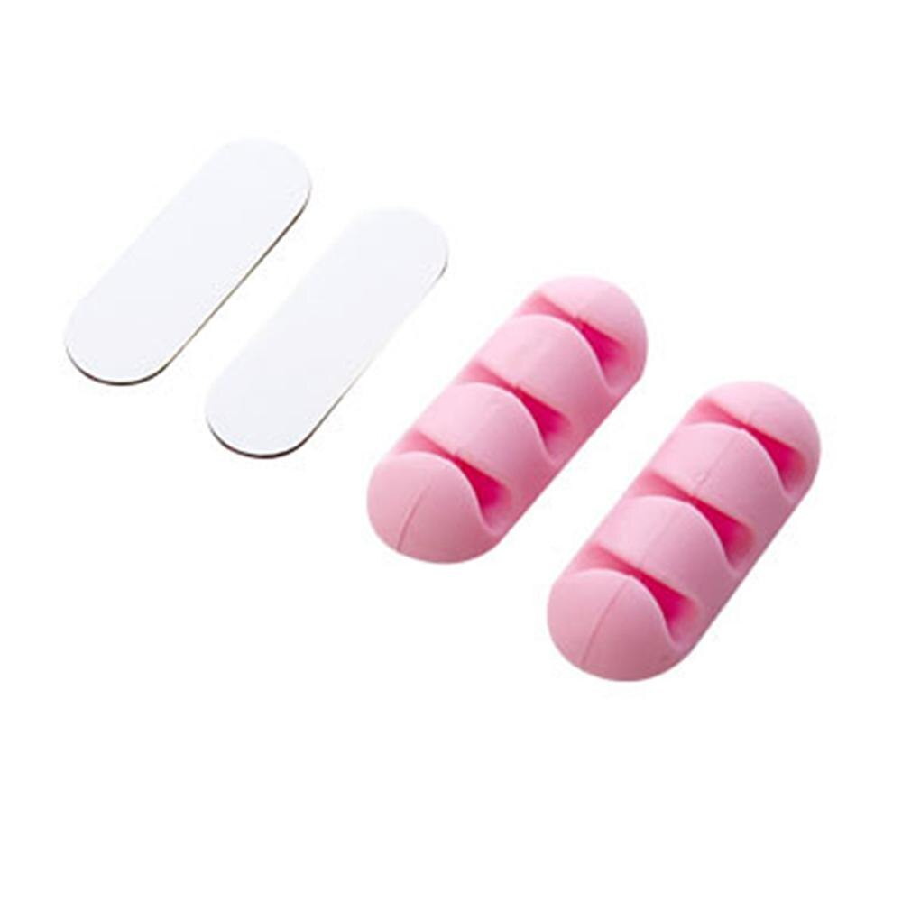 2Pcs Self-adhesion Wire Clip Organizer for Office Desk Cable Wire Holder Cable Winder Charger Cable Clip Protector