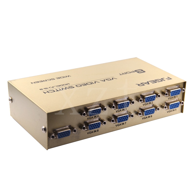 1pcs Newest 8 Port VGA SVGA Switch Box 8 Input 1 Output VGA Monitor Share Switch for Computer TV Box