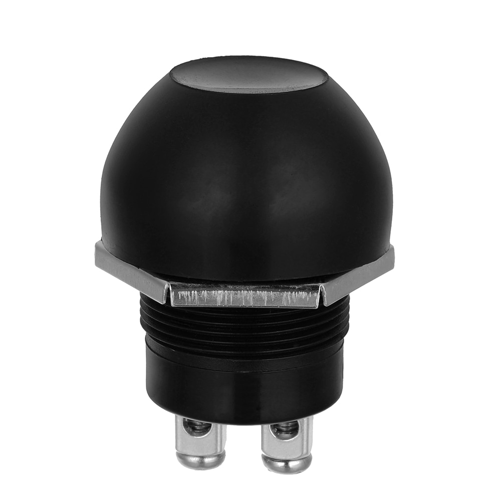 Waterproof Switches Momentary Push Button Switches OFF ON Reset Push Button Switch Black for Car Boat (12~24V/10A)